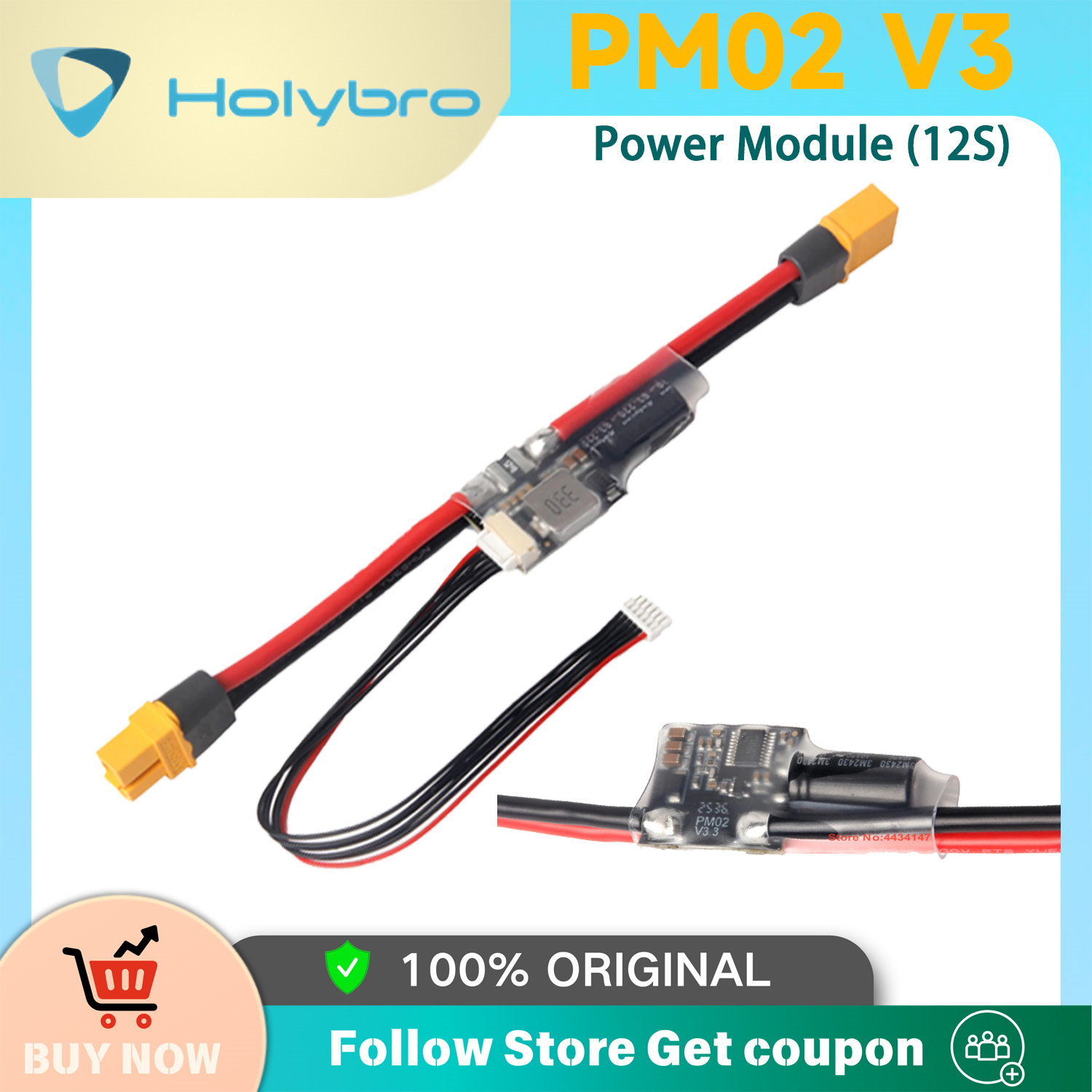 Drone Kit Hexacopter - Holybro PM02D Module d'alimentation 2S-12S PX4